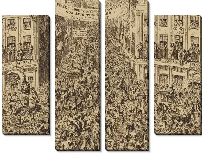 Картина Лондон в 1851 году