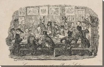 Картина Знатоки на распечатке распродажи