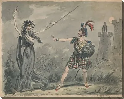 Картина Макбет и ведьма