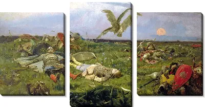 Картина После побоища Игоря Святославича с половцами