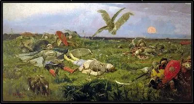 Картина После побоища Игоря Святославича с половцами