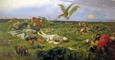 Картина После побоища Игоря Святославича с половцами