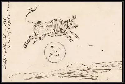 Корова прыгает над луной