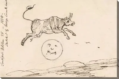 Корова прыгает над луной