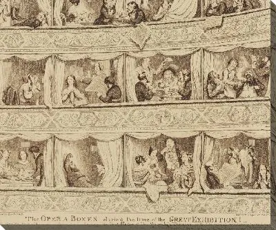 Картина Оперные ящики во времена великой выставки