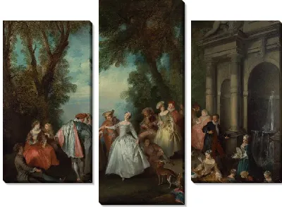 Картина Танцуй перед фонтаном