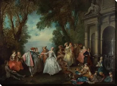 Картина Танцуй перед фонтаном