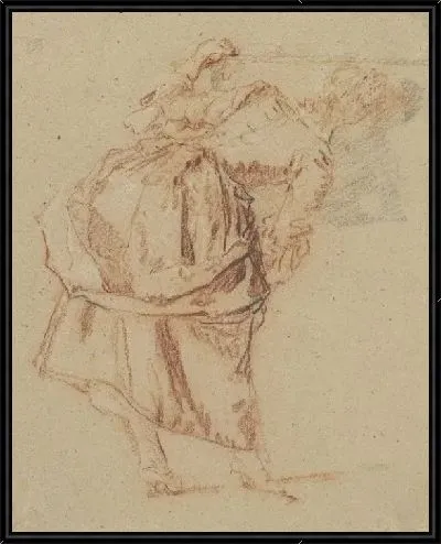 Картина Молодая женщина смотрит в зеркало