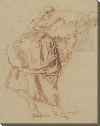 Картина Молодая женщина смотрит в зеркало