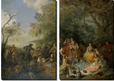 Картина Те, кто репостят шассе, едят и отдыхают во время охоты