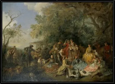 Картина Те, кто репостят шассе, едят и отдыхают во время охоты