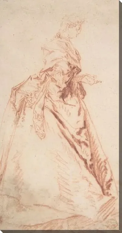 Картина Стоящая женщина, смотрящая вправо