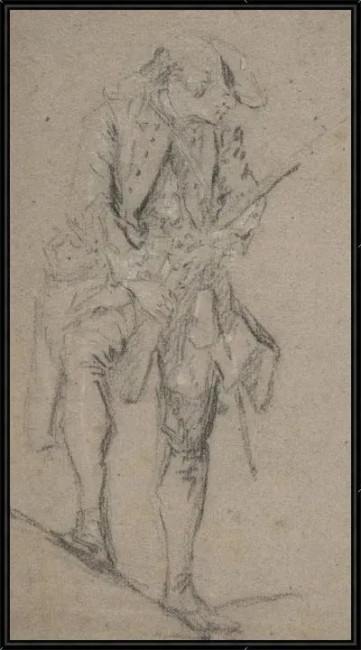 Картина Постоянный охотник с винтовкой