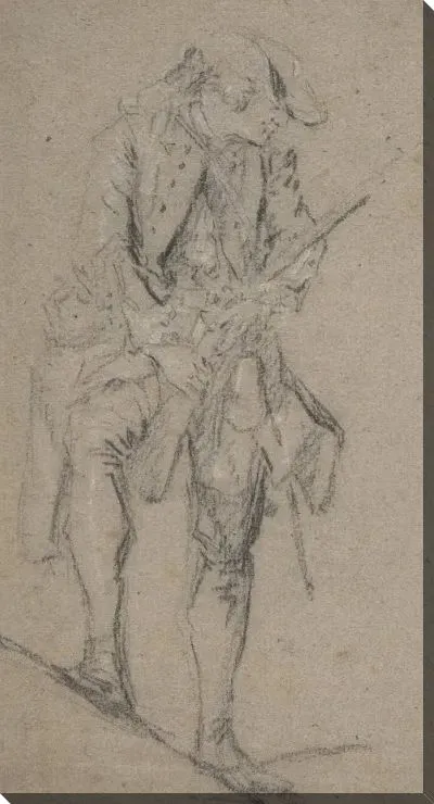 Картина Постоянный охотник с винтовкой