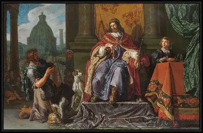 Давид дает Урии письмо для Иоава