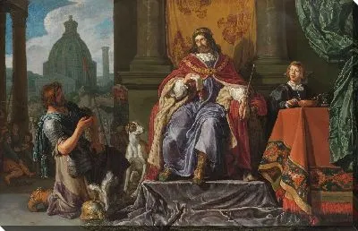 Давид дает Урии письмо для Иоава