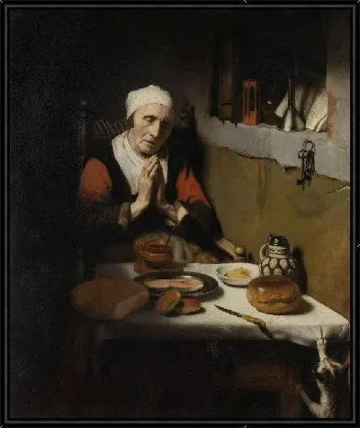 Картина Старушка говорит Благодать, известную как «Молитва без конца»