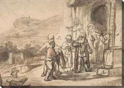 Картина Иаков получает окровавленный плащ Иосифа 