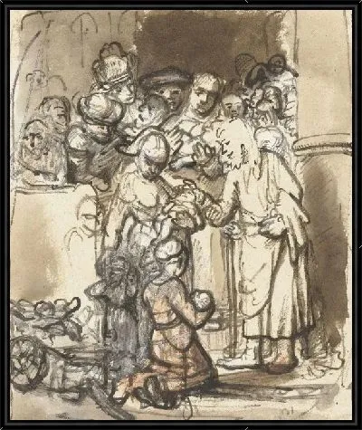 Картина Христос благословляет детей