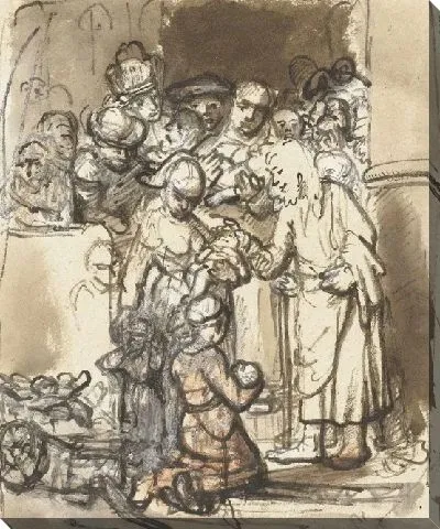 Картина Христос благословляет детей