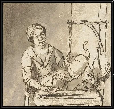 Горничная на кухне