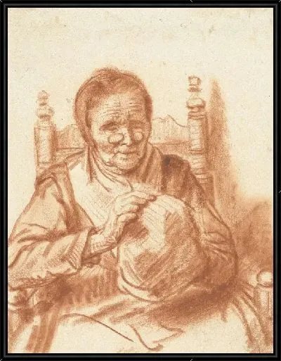 Картина Старая женщина с кепкой