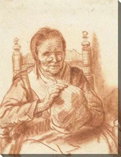 Картина Старая женщина с кепкой