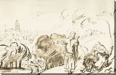 Картина Христос пробуждает учеников на Масличной горе