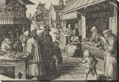 Картина Новые изобретения современности [Нова Реперта], Изобретение очков, планшет 15