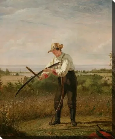 Картина Фермер, разжигающий косу