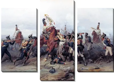 Картина Подвиг конного полка в сражении при Аустерлице в 1805 году (The feat Cavalry Regiment at the Battle of Austerlitz in 1805)
