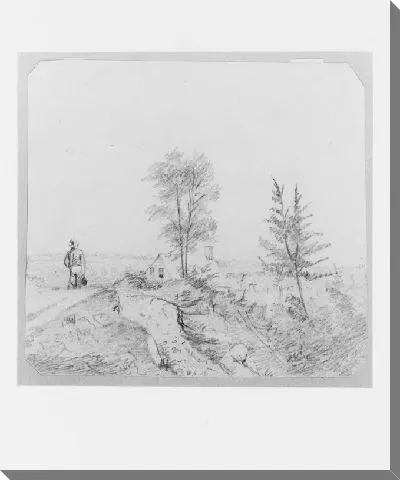 Картина Пейзаж с рисунком (из альбома МакГюре)