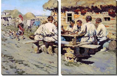 Картина Обед работников (Lunch workers)