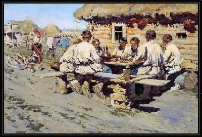 Картина Обед работников (Lunch workers)