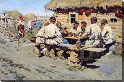 Картина Обед работников (Lunch workers)