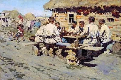 Картина Обед работников (Lunch workers)