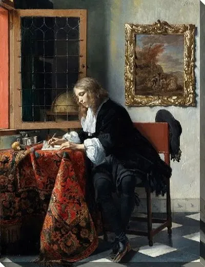 Картина Человек пишет письмо (Национальная галерея Ирландии)