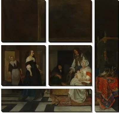 Картина Посещение питомника