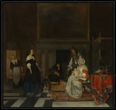 Картина Посещение питомника