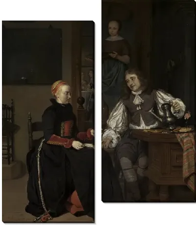 Молодая пара на завтрак