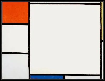 Композиция с красным, желтым и синим