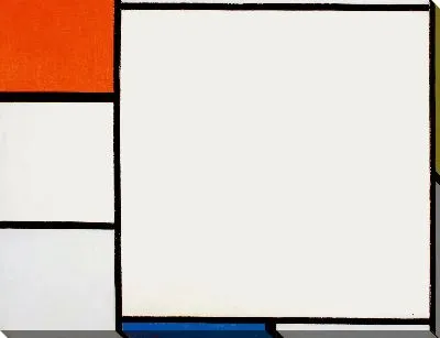 Композиция с красным, желтым и синим