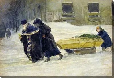 Картина Перевозка гроба (Transportation of coffin)