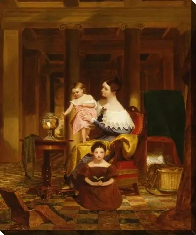 Картина Чаша с золотой рыбкой (миссис Ричард Кэри Морс и его семья)