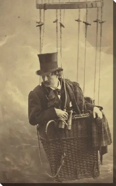 Картина Феликс Надар в гондоле из воздушного шара