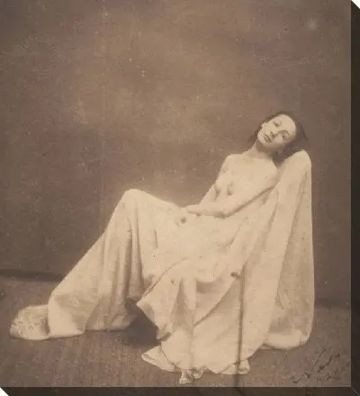 Картина Сидящая модель, частично драпированная