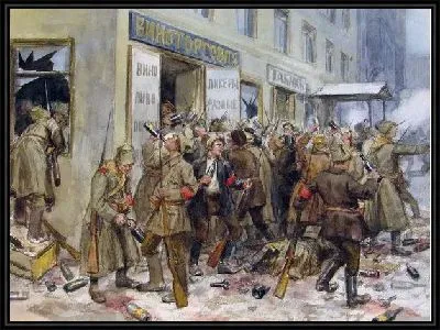 Революционые массы грабят винный склад (The revolutionary masses rob Wine Warehouse)