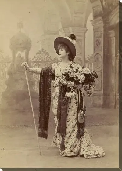 Картина Сара Бернхардт в роли Флории Тоски в первом акте Сарду "Тоска"