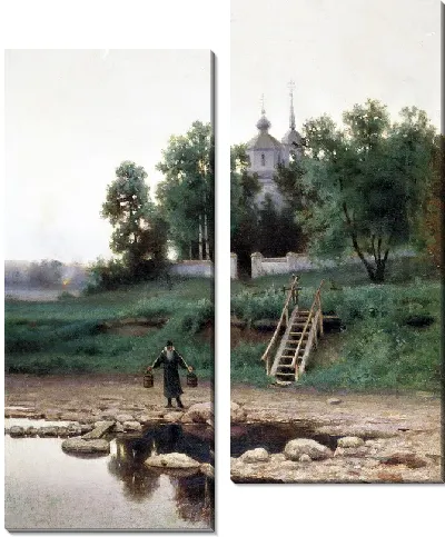 Картина У монастыря (The monastery)