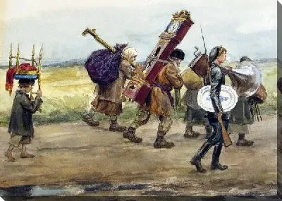 Картина С насиженных мест (With their homes)